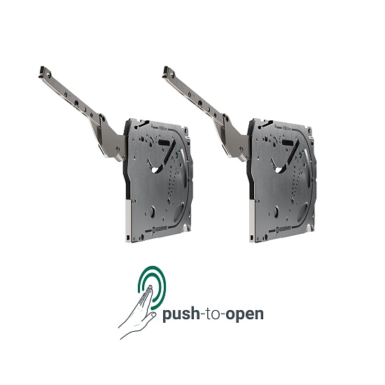 Силовой модуль тип M-L Pto левый и правый ФриСлим Флап, НИКЕЛЬ Kessebohmer | официальный магазин